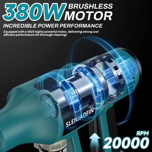 Miniatura 2 de Lavadora a presión inalámbrica para batería Makita 18V 700 PSI Lavadora de energía portátil de mano con boquilla 6 en 1 cañón de espuma