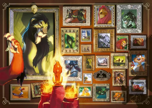 Ravensburger Disney Villainous: 12001112 - Rompecabezas de 1000 piezas para adultos, hecho a mano, fabricado en Alemania, cada pieza encaja