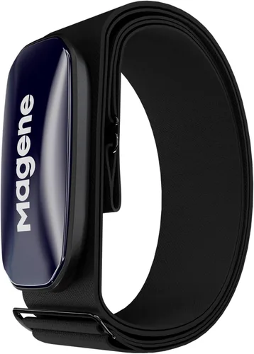 Magene H613 - Correa de pecho para monitor de frecuencia cardíaca con seguimiento preciso, conectividad Bluetooth y ANT+, almacenamiento fuera de