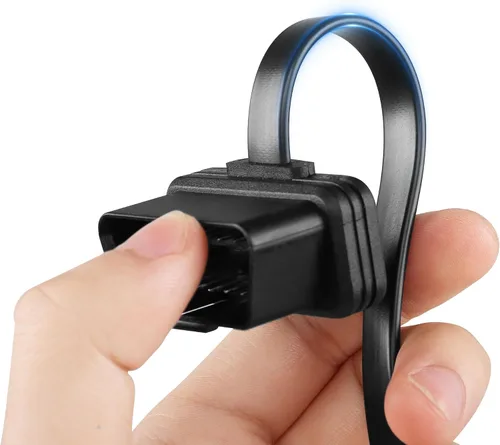 Miniatura 3 de CERRXIAN 1FT 0.3M OBDII OBD2 ángulo recto 16 Pin macho a hembra Cable de extensión, herramienta de escaneo OBDII Extensor de diagnóstico Cable