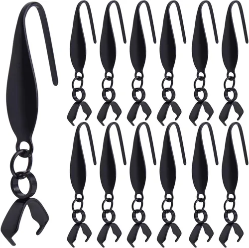 30 ganchos de acero inoxidable con cierre para aretes, hipoalergénicos, con hebilla de alambre de oreja, ganchos de pez para mujeres, diseño de