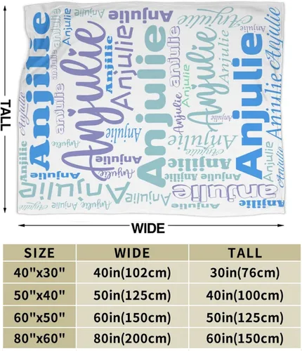 Miniatura 2 de SOFE - Manta de bebé personalizada para niño, manta personalizable con nombre para recién nacido, mantas de bebé personalizadas y manta para niños