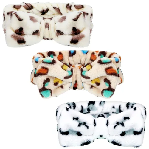 Miniatura 11 de 3 unidades de banda elástica de pelo, ajustable, para maquillaje, diadema, para lavado, Spa, Yoga, deportes, ducha, tratamiento facial, para niñas