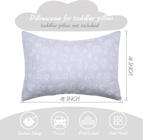 Miniatura 81 de UOMNY - Juego de 2 fundas de almohada para niños, 100 % algodón, funda de almohada, para almohadas de 5.1 x 7.1 pulgadas Búho
