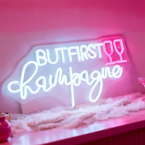Miniatura 10 de Letrero de neón LED con texto en inglés "You Belong Here", luz de neón decorativa regulable alimentada por USB, para el hogar, sala de estar