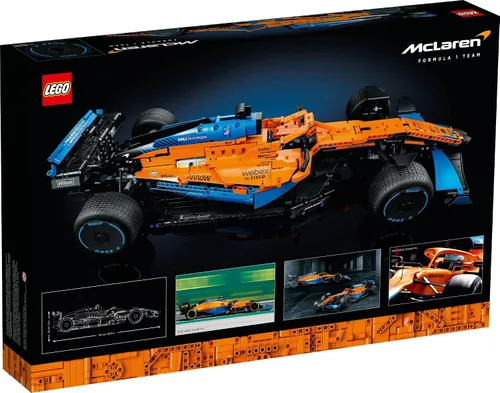 Miniatura 4 de LEGO 42141 Technic McLaren Formula 1 2022 Kit de construcción de modelo de coche de carreras, juego de deportes de motor F1, idea de regalo