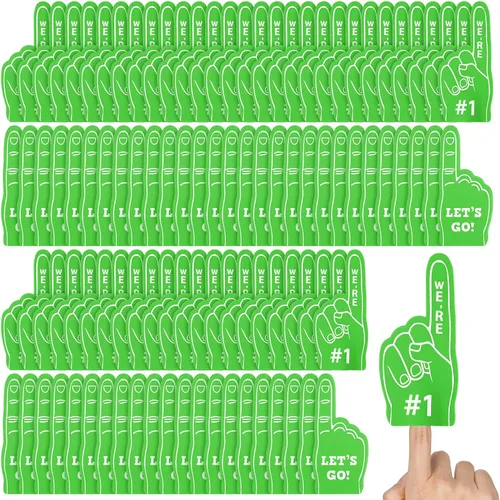 Miniatura 16 de 100 Pieces Mini Foam Finger Football Party Favors #1 Sports Fan Foam Finger Football Party Supply Basketball Baseball Soccer Sporting Events