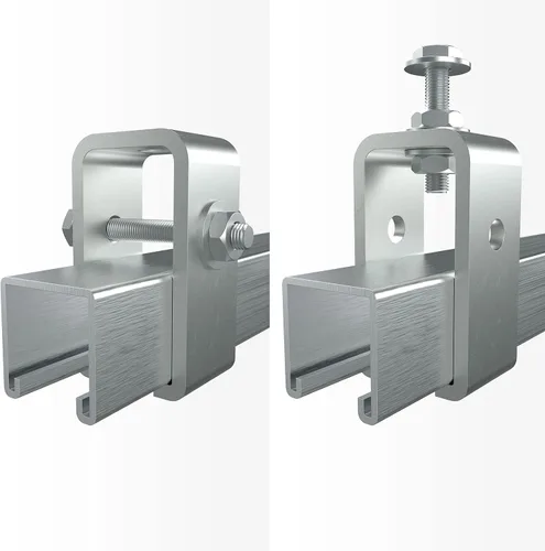 Miniatura 3 de Paquete de 6 soportes de suspensión de carril de canal para canal de puntal UNISTRUT, soporte intermedio de 1-5/8 para todos los carriles de carrito