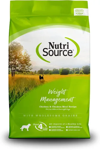 Miniatura 10 de NutriSource Weight Management - Alimento seco para perros, harina de pollo y pollo, 12 libras