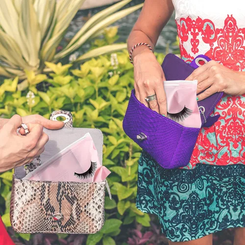 Miniatura 7 de Tenare 100 bolsas de maquillaje de pestañas, bolsas de pestañas para clientes, cuidado posterior de pestañas, bolsa de plástico impermeable