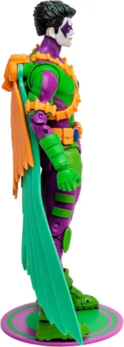 Miniatura 8 de McFarlane Toys - DC Multiverse Red Robin (Jokerized) Gold Label, figura de acción de 7 pulgadas
