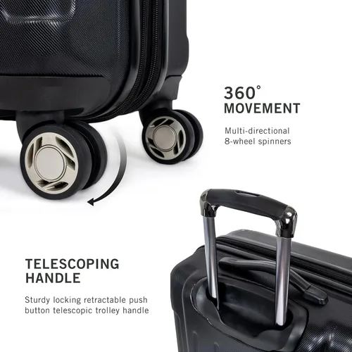 Miniatura 4 de Kenneth Cole REACTION Renegade_Collection Equipaje, Negro