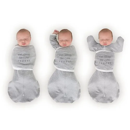 Miniatura 16 de SwaddleDesigns Saco de Envolver Omni de 6 Vías con Brazos Arriba para Recién Nacido, Más Opciones para Calmar el Reflejo de Moro, Mejora el Sueño