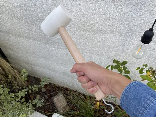 Miniatura 5 de Sandbaggy Mazo de goma 20 onzas de grado industrial Para aplicaciones como construcción y paisajismo Hecho de roble sólido Cómodo para uso