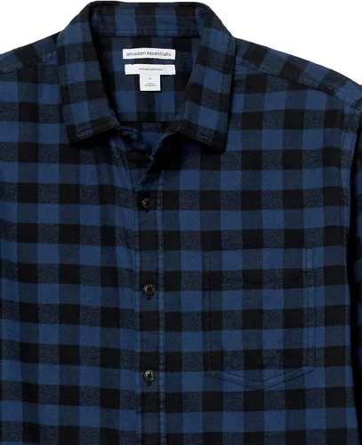 Miniatura 9 de Tienda Essentials - Camisa de franela para hombre de ajuste delgado y manga larga