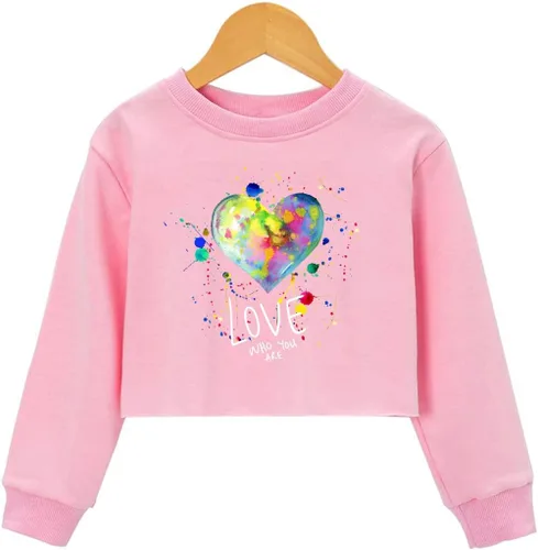 Miniatura 50 de Camiseta corta para niñas y niños, linda sudadera estética con gráficos de dibujos animados para adolescentes