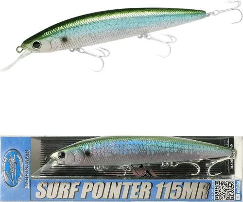 Miniatura 19 de LUCKY CRAFT Puntero de surf 115MR, Señuelos de pesca de surf de agua salada, Fletán, Perca de surf, Lubina blanca del mar, Lubina rayada, 714