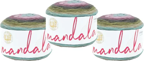 Miniatura 84 de Lion Brand Yarn, Mandala DK - Ovillo ligero para tejer, ganchillo y manualidades, Andorian, 1 paquete, fibra acrílica auto-rayada para mantas