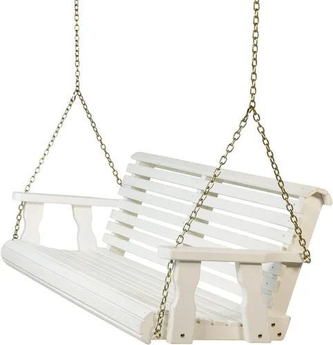 Miniatura 8 de Amish Casual resistente con inclinación hacia atrás, columpio de 3 pies para pórtico de madera en tinte cedro, auténtica artesanía Amish de pino
