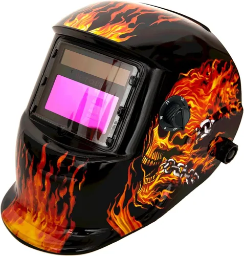 Casco de soldadura con oscurecimiento automático: capucha solar de color verdadero BESTCLUB con rango de sombra ajustable 4/9-13 para máscara de