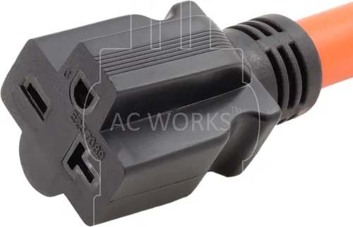 Miniatura 4 de AC WORKS RV/Range/Generator 14-50 Enchufe de 50 amperios a 6-20R 15/20Amp 250Volt Adaptador (A 6-20 Compacto)