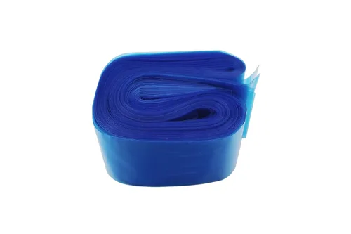Miniatura 4 de HuoHuo 100 fundas de cordón con clip de tatuaje, fundas de plástico con clip azul, fundas desechables para cable de higiene, una caja de 100 fundas