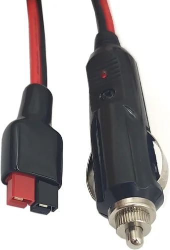 Miniatura 4 de Cable de enchufe para encendedor de cigarrillos de automóvil, conector de cable de extensión de 45 A a 15 A, resistente 14 AWG compatible con puerto