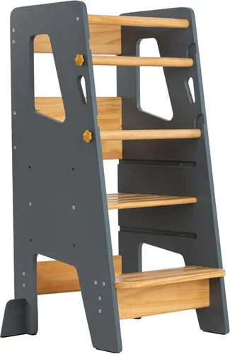 OCODILE Torre de Pie para Niños Pequeños - Taburete Auxiliar de Cocina con Altura Ajustable para Niños Pequeños - Taburete de Cocina Ideal para