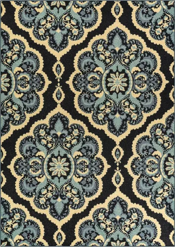 Miniatura 21 de Maples Rugs - Alfombra antideslizante Vivian, para pasillo o entrada, patrón de medallones [fabricada en Estados Unidos], 2 x 6 pies, color gris