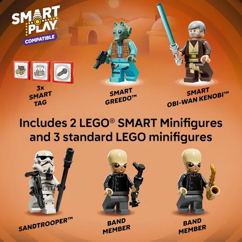 Miniatura 5 de LEGO Star Wars SMART Play: Mos Eisley Cantina - Juego de construcción de juguetes para niños, juego compatible con 3 etiquetas inteligentes y 5