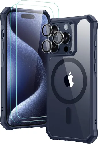 Miniatura 8 de ESR Funda para iPhone 15 Pro, compatible con MagSafe, protección de grado militar, esquinas de protección de aire a prueba de golpes, parte trasera