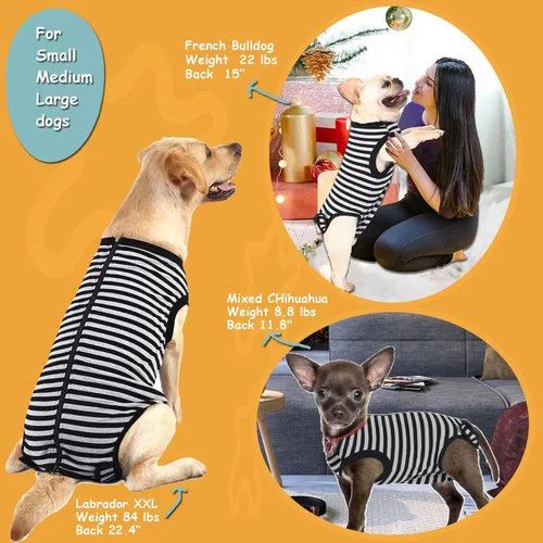 Miniatura 2 de Traje de Recuperación Quirúrgica para Perros, Camisa de Cirugía para Perros Machos y Hembras, Ropa de Recuperación para Esterilización y Castración