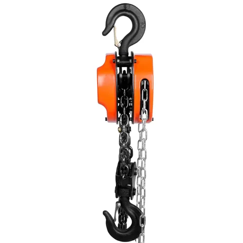 Miniatura 9 de VEVOR Polipasto de cadena manual, 2 toneladas, capacidad de 4400 libras, tirfor de 10 pies, acero al carbono galvanizado G80 con freno de doble