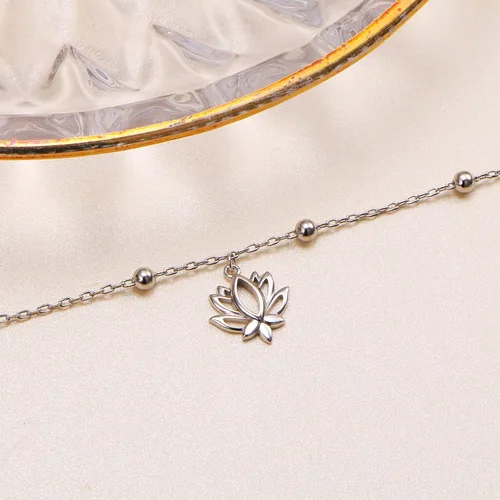 Miniatura 4 de Daochong - Tobillera de plata esterlina S925 ajustable, para mujer