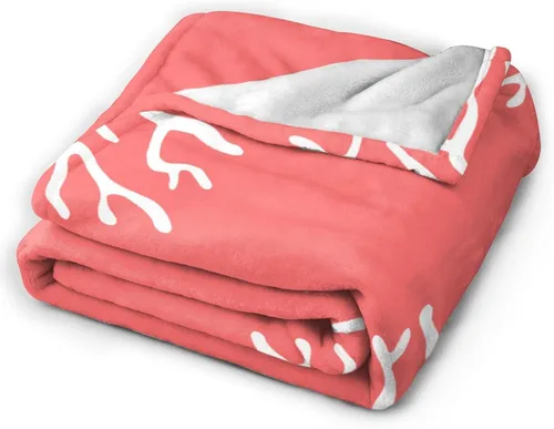 Miniatura 4 de HGOD DESIGNS Manta de forro polar coral de playa, suave y acogedora, manta mullida y mullida para mujeres y adultos, manta de microfibra de felpa
