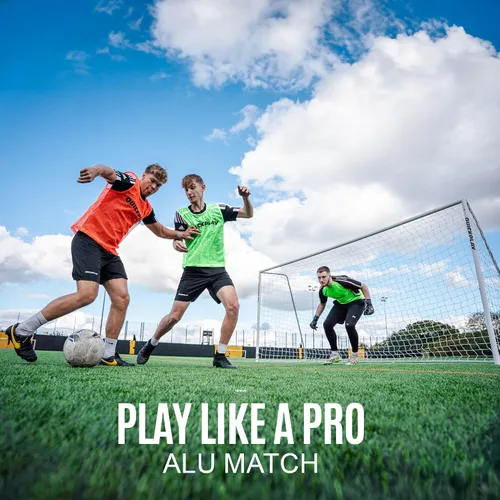 Miniatura 2 de QUICKPLAY Pro Alu Match Gama de portería de fútbol Gol de fútbol de aluminio reforzado premium [Un solo gol]