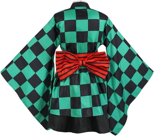 Miniatura 2 de Tanjirou Kamado - Disfraz de cosplay de anime para mujer, kimono, uniforme