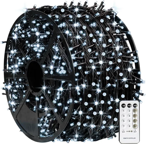 Miniatura 33 de TW SHINE - Luces de Navidad que cambian de color, 200 luces LED RGB de 66 pies, luces de Halloween para exteriores con control remoto, impermeables