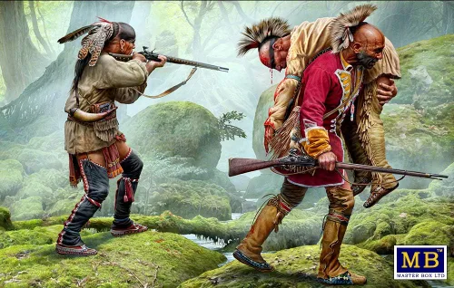 Miniatura 5 de Masterbox Bundle LOT of Indian Wars Series XVIII Century 4 Kits de plástico 1/35