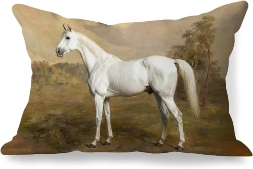 Miniatura 14 de Fundas de almohada de 12 x 20 pulgadas, regalos para amantes de los caballos, fundas de almohada lumbares decorativas para el hogar, sala de estar