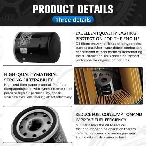 Miniatura 5 de 2540086 Filtro de aceite para Polaris Ranger 1000 900 800 700 570 Ranger XP 1000 900 RZR 800 900 General 1000 Victory Xpedition