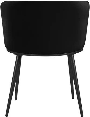 Miniatura 4 de Meridian Furniture Skylar Collection Modern Silla de comedor tapizada contemporánea con respaldo redondeado y patas de hierro resistentes, juego