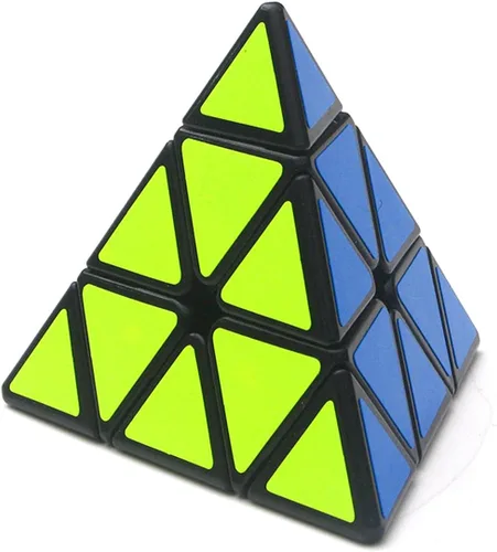 Miniatura 5 de TANCH QIYI Pirámide Speed Cube 3X3 Triángulo Magic Cube Puzzle Toy (negro)
