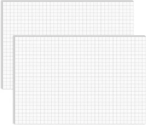 Miniatura 7 de Bloc de notas de papel cuadriculado grande de ingeniería, 22 x 17 pulgadas, cuadrícula azul de 4 x 4 pulgadas, 50 hojas/100 páginas para ingeniero