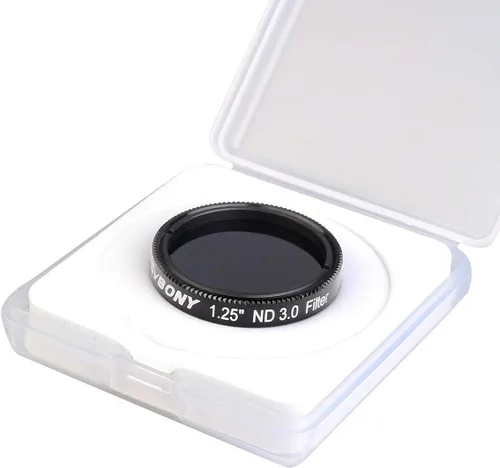 Miniatura 8 de SVBONY Filtro de telescopio SV139 Filtro de luna 0.1 por ciento de transmisión 1.25 pulgadas ND1000 Filtro de densidad nutritiva para telescopio