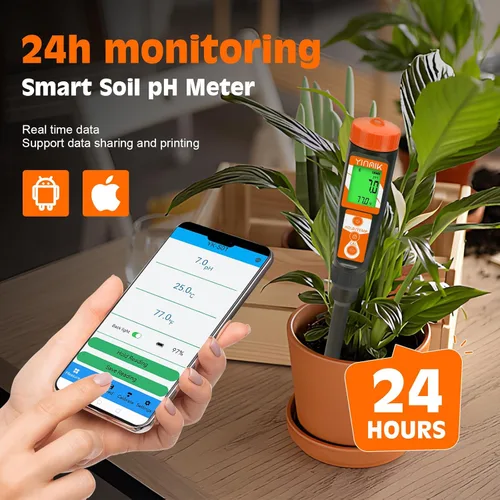 Miniatura 3 de Medidor digital de pH para suelo, probador de pH del suelo para plantas en maceta, lector de pH profesional para suelo y agua, kit electrónico
