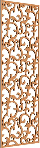 Miniatura 6 de Wheatland Paneles de pared decorativos de madera con calado, 9 3/8 pulgadas de ancho x 24 3/8 pulgadas de alto x 1/4 de alto, nogal