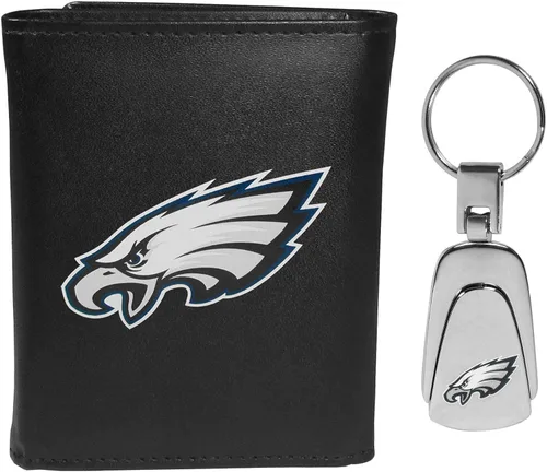 Miniatura 23 de Siskiyou Sports NFL unisex Tri-fold Wallet & Steel Key Chain