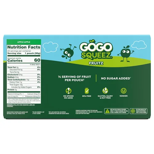 Miniatura 2 de GoGo SqueeZ - Puré de manzana para niños
