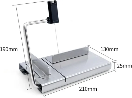 Miniatura 7 de Cortador de jabón hecho a mano – Cortadores de jabón de acero inoxidable con escala para hacer jabón rebanador de pan – Jabón para manualidades
